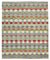 Tappeto Kilim fatto a mano in lana multicolore, Turchia, Immagine 1