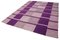 Purple Hand Knotted Oriental Wool Flatwave Kilim Carpet 3