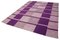 Purple Hand Knotted Oriental Wool Flatwave Kilim Carpet, Image 3