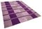 Purple Hand Knotted Oriental Wool Flatwave Kilim Carpet, Image 2
