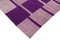 Purple Hand Knotted Oriental Wool Flatwave Kilim Carpet 4