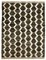 Brauner Handgeknüpfter Türkischer Flatwave Kilim Teppich aus Wolle 1