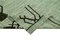 Grüner Handgeknüpfter Flachwave Kilim Teppich aus Orientalischen Wolle 6