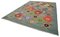 Mehrfarbiger Handgeknüpfter Flatwave Kilim Teppich aus Geometrischer Wolle 3