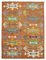 Orange Handmade Turkish Wool Flatwave Kilim Carpet 1