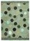 Green Handmade Decorative Wool Flatwave Kilim Carpet, Image 1