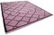 Purple Hand Knotted Oriental Wool Flatwave Kilim Carpet 2