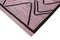 Purple Hand Knotted Oriental Wool Flatwave Kilim Carpet, Image 4