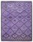 Purple Handwoven Decorative Flatwave Large Kilim Carpet, Image 1