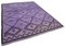 Purple Handwoven Decorative Flatwave Large Kilim Carpet, Image 2