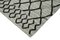 Tappeto Kilim Flatwave grigio fatto a mano in lana anatolica, Immagine 4