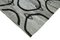 Alfombra Kilim de lana de diseño geométrico en gris, Imagen 4