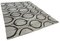 Grey Geometric Design Wool Flatwave Kilim Carpet 2