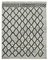 Grey Hand Knotted Oriental Wool Flatwave Kilim Carpet 1
