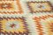 Multicolor Handwoven Decorative Flatwave Large Kilim Carpet, Image 5