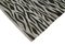 Grauer Handgeknüpfter Flatwave Kilim Teppich aus Geometrischer Wolle 4