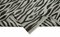 Grauer Handgeknüpfter Flatwave Kilim Teppich aus Geometrischer Wolle 6