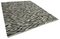 Grauer Handgeknüpfter Flatwave Kilim Teppich aus Geometrischer Wolle 2