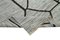 Grauer Handgeknüpfter Oriental Flawave Kilim Teppich aus Wolle 6