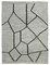 Grauer Handgeknüpfter Oriental Flawave Kilim Teppich aus Wolle 1