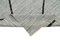 Tappeto Kilim Flatwave grigio fatto a mano in lana anatolica, Immagine 6