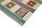 Multicolor Hand Knotted Geometric Wool Flatwave Kilim Carpet, Image 4
