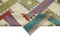 Multicolor Hand Knotted Geometric Wool Flatwave Kilim Carpet, Image 6