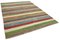 Handgewebter Mehrfarbiger Handgeknüpfter Flatwave Kilim Teppich aus Wolle 2