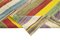 Tapis Kilim Multicolore Design Géométrique en Laine Murale 6
