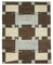 Brown Hand Knotted Oriental Wool Flatwave Kilim Carpet 1