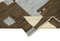 Brauner handgeknüpfter Flatwave Kilim Teppich aus orientalischer Wolle 6