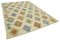Hellbeiger Handgefertigter Anatolischer Flatwave Teppich aus Wolle 2