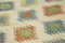 Hellbeiger Handgefertigter Anatolischer Flatwave Teppich aus Wolle 5