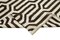 Tappeto Kilim Flatwave in lana con disegno geometrico marrone, Immagine 6
