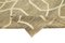 Beigefarbener handgeknüpfter Flatwave Kilim Teppich aus orientalischer Wolle 6