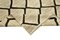 Hellbeiger Handgefertigter Anatolischer Flatwave Teppich aus Wolle 6
