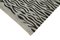 Tappeto Kilim Flatwave grigio fatto a mano in lana anatolica, Immagine 4