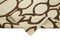 Tappeto Kilim Flatwave in lana con disegno geometrico beige, Immagine 6