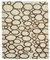 Beige Geometric Design Wool Flatwave Kilim Carpet 1