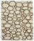 Beigefarbener Flatwave Kilim Teppich aus Geometrischem Design 1