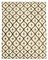 Beige Handwoven Decorative Flatwave Large Kilim Carpet 1