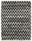 Grey Hand Knotted Geometric Wool Flatwave Kilim Carpet 1