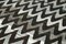 Grauer Handgeknüpfter Flatwave Kilim Teppich aus Geometrischer Wolle 5