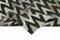 Grauer Handgeknüpfter Flatwave Kilim Teppich aus Geometrischer Wolle 6