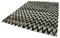 Grauer Handgeknüpfter Flatwave Kilim Teppich aus Geometrischer Wolle 3