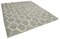 Grauer handgeknüpfter Flachwave Kilim Teppich aus Wolle 2