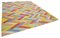 Mehrfarbiger Handgewebter Dekorativer Flatwave Großer Kilim Teppich 2