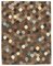 Vintage Brown Handmade Wool Flatweave Kilim Carpet 1
