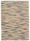 Alfombra Kilim de lana plana decorativa hecha a mano de lana, Imagen 1