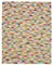 Tappeto Kilim fatto a mano in lana multicolore, Turchia, Immagine 1